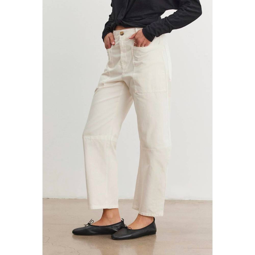 NEW VELVET BY GRAHAM & SPENCER brylie pant shale in ivory - Picture 2 of 6
